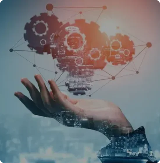 Process illustration with gears